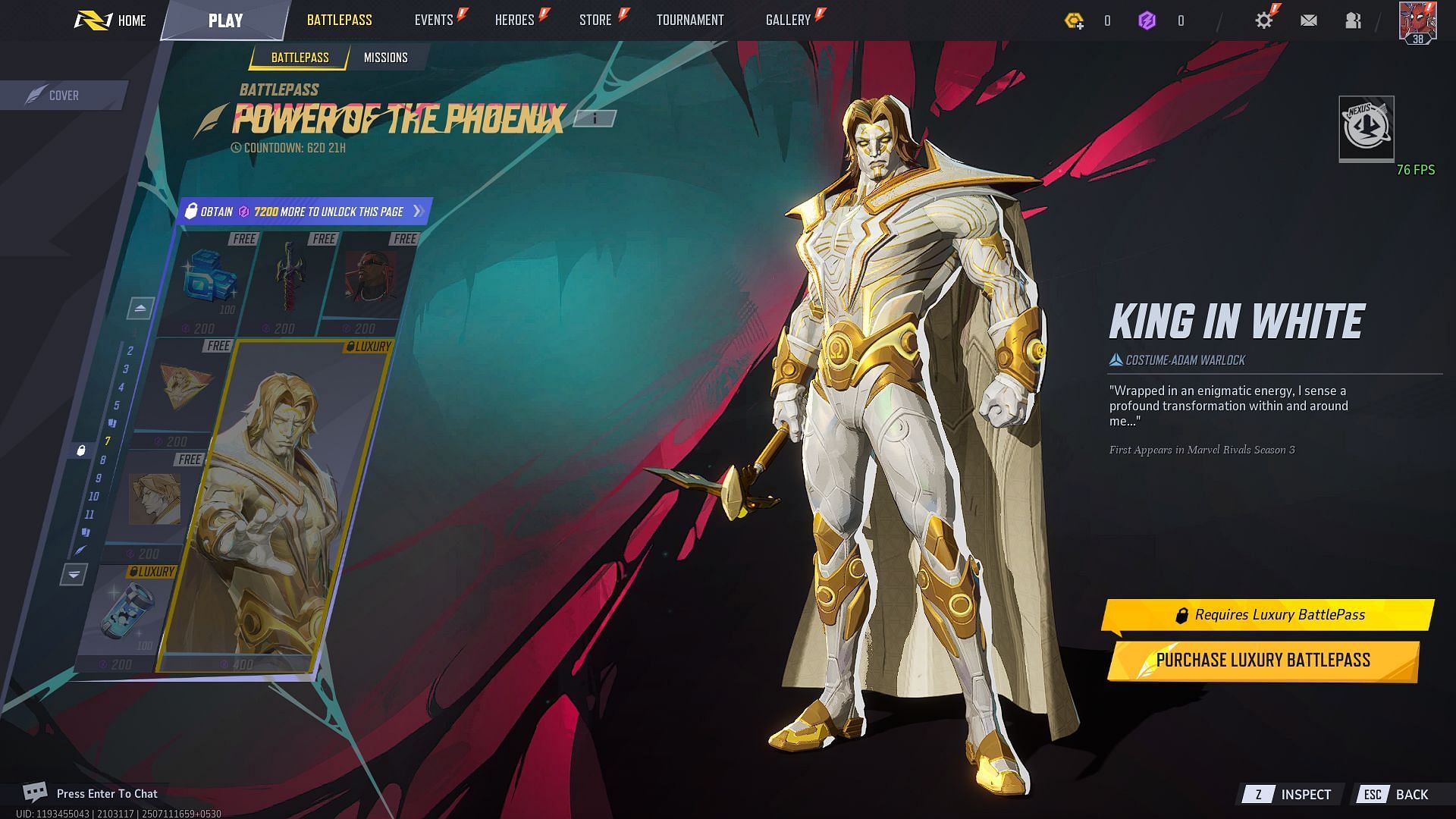 Battle Pass Page 7 (Image via SK Gaming || NetEase Games)
